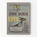 Vintageposter Be Wise Save Your Eyes för väggdekoration