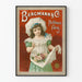 Vintage reklamposter för Bergmann & Co parfymfabrik