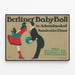 Vintage Berliner Baby-Ball - Retro väggdekoration Poster — inramlat konstverk på väggen