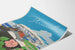 Vintage Bermuda dekorativ poster med par i bil och blommor