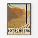 Vintageaffisch Bern Lötschberg Simplon Schweiz
