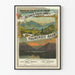 Vintageposter av tåg Berner-Oberland - Väggdekoration vid Thunsjön