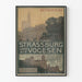 Vintageaffisch Strasbourg och Vosges, retro väggdekoration
