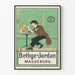 Vintageposter Bethge & Jordan Magdeburg retro väggdekoration