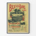 Vintageaffisch Bex-les-Bains Schweiz - Dekorativ poster Landskap Alper