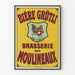 Vintageposter för Bière Grütli Brasserie des Moulineaux