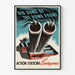 Vintageposter Big Guns of the Home Front väggdekoration