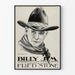 Vintageposter i Billy Jim-stil western i svartvitt