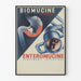 Vintage affisch biomucine och enteromucine väggdekoration medicin