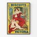 Vintageposter Biscuits Victoria - Retro Väggdekoration