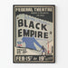 Vintageaffisch Federal Theatre "Black Empire"