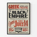 Affisch Friluftsteater Black Empire - Vintage Väggdekoration