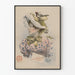 Vintageposter av Blanche Gaspard i blommig kostym