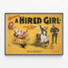 Vintageposter Blaney’s A Hired Girl - musikal — inramlat konstverk på väggen