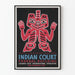 Dekorativ poster med Haida-indianernas motiv från Alaska