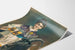 Vintageposter Bock Beer med bayersk kvinna och get