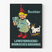 Vintageposter Bockbier Löwenbrauerei Bohmisches Brauhaus