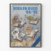 Vintageposter Boek en Jeugd '84/'85 barnväggdekoration