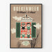 Vintageposter Boekenweek 23 februari - 5 mars för väggdekoration