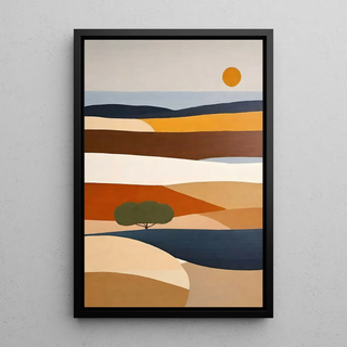 Tableau Coloré – Soleil d’Argile