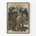 Vintageposter av Bombardementet av Paris - Historisk illustration för väggdekoration