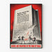 Vintage dekorativ poster "Books Are Weapons" om böckernas kraft