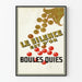 Vintage poster för väggdekoration Tystnaden är guld Quies-bollar