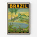 Vintage affisch väggdekoration Brasilien Rio de Janeiro