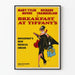 Vintageposter Breakfast at Tiffany's - Retro väggdekoration