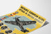 Vintageflygplansposter för allierade europeiska - Flygplansväggdekoration