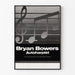 Bryan Bowers affisch autoharpist vintage musik