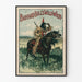 Vintageposter Buffalo Bills Wild West Väggdekoration Western