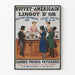 Vintageposter av Buffet Américain Maison du Lingot d'Or