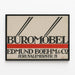 Vintage affisch för skrivbordsmöbler Edmund Boehm & Co — inramlat konstverk på väggen