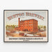 Vintageposter Burton Brewery - Industriell väggdekoration — inramlat konstverk på väggen