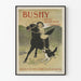 Vintageposter med barn på häst och hund