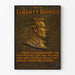 Vintageposter för köp av Liberty Bonds med porträtt av Abraham Lincoln