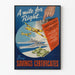 Vintageposter Köp Sparcertifikat - Väggdekoration Krig och Ekonomi