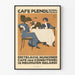 Vintageposter Café Plendl München - Retro Väggdekoration