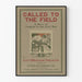 Vintageposter Called to the Field Civil War Virginie