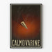 Vintage affisch Calmovarine med minimalistisk design