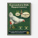 Gammal poster Canada’s Egg Opportunity för vintage väggdekoration