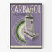Vintage Carbagol Marinier Poster - Retro Väggdekoration Hälsa