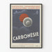 Vintage reklamposter Carbonésie väggdekoration