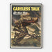 Vintage militärposter Careless Talk Got There First