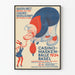 Vintageposter Casino Maskenbälle 1934 Basel Art Déco-stil