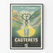 Vintageposter Cauterets Svavelhuvudstad - Väggdekoration Bergslandskap