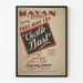 Vintageaffisch för teatern Mayan 'Chalk Dust' 1936