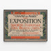 Gammal poster från utställningen av Nationalmuseet för skön konst på Champ de Mars 1891 — inramlat konstverk på väggen