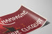 Vintageposter Champagne Veuve Clicquot — vy av konstverket